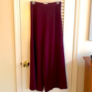 ModCloth High Waist Wide Leg Merlot Trousers